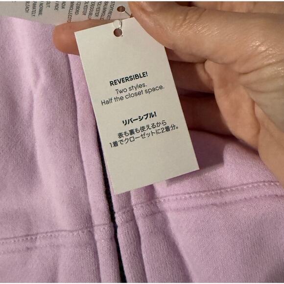 NWT Lands’ End Girl Kids High Pile Lined Zip Hoodie Reversible Galaxy Husky - Picture 3 of 6